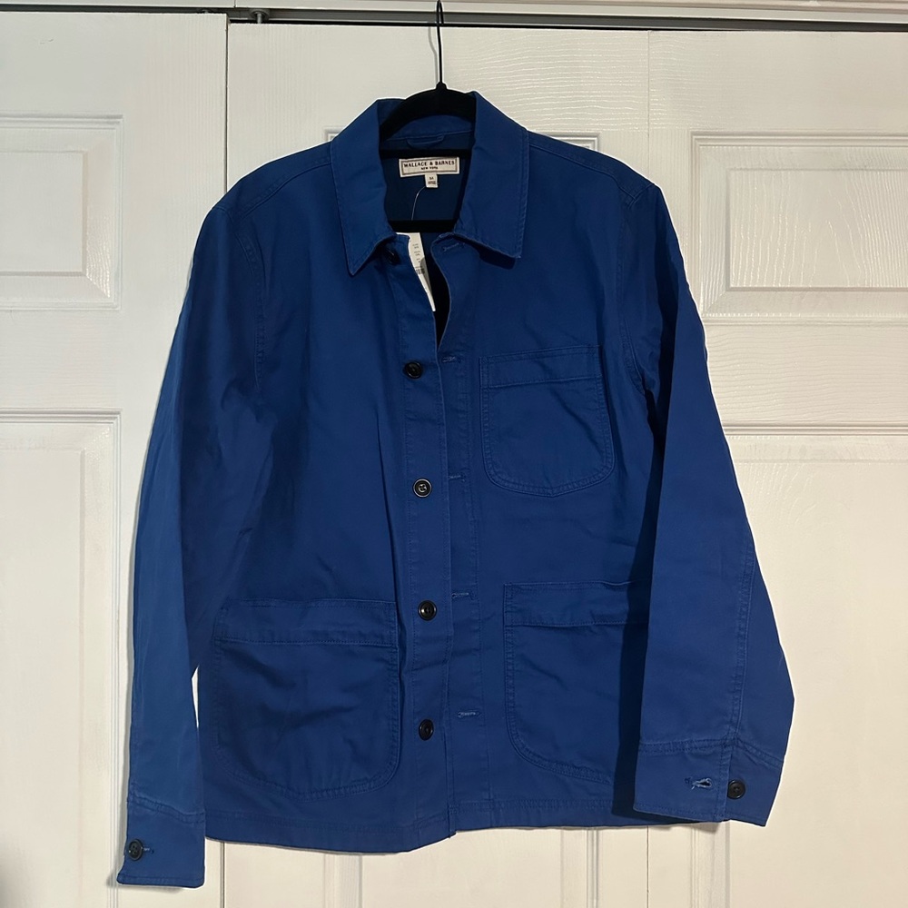 J. Crew Men's Vibrant Blue Shirt Jacket